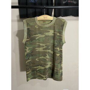 Vintage 1970 BMOC Casualwear By Western Art Sleeveless Ringer Shirt Tagged Large